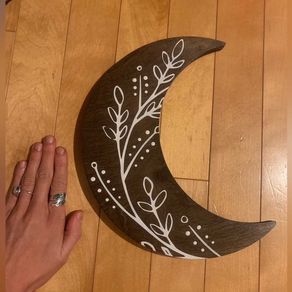 Boho wooden moon